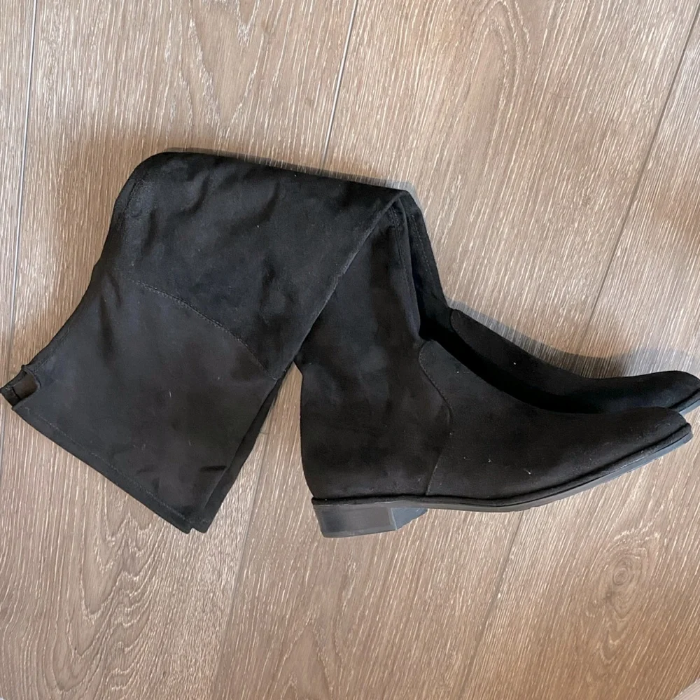 NEW! MARC FISHER Women's Over The Knee Boots Black Faux Suede Size 8.5